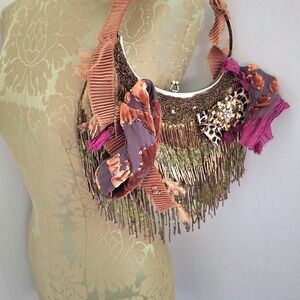 Vintage Mary Frances Beaded  Embellished Handbag